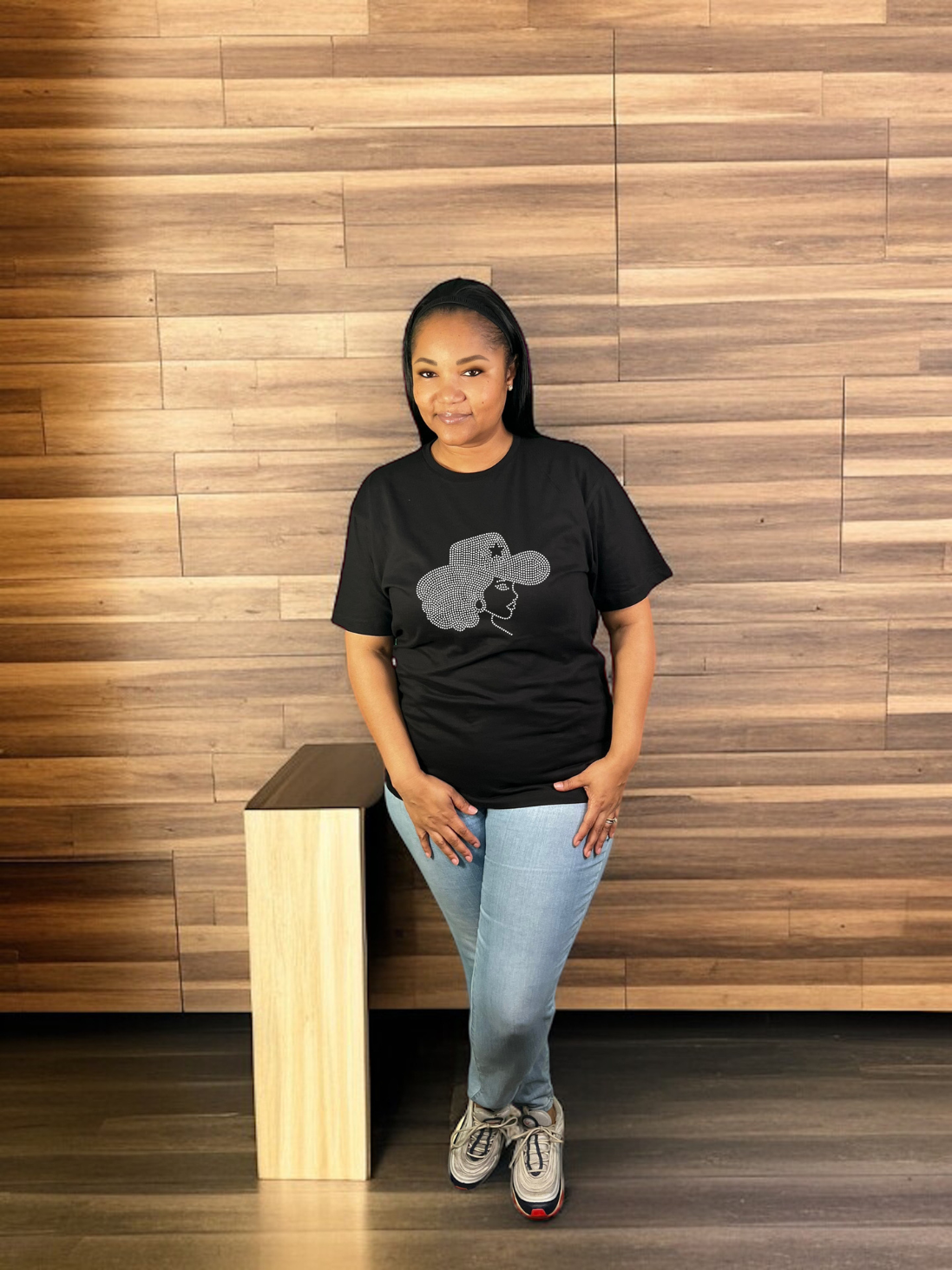 Afro Cowgirl Rhinestone T-Shirts