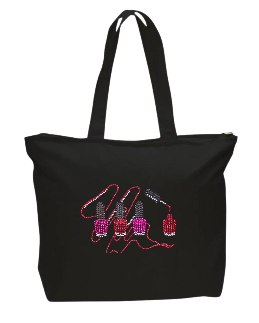 Nail Tech Rhinestone Design
