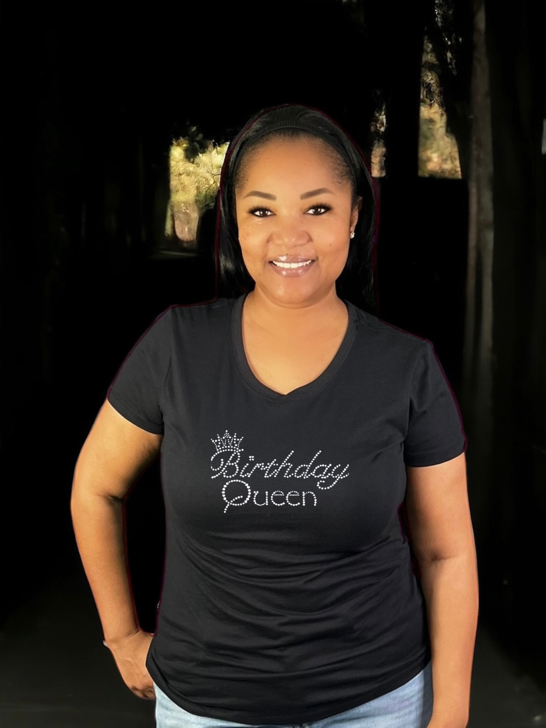 Birthday Queen Bling T-Shirt