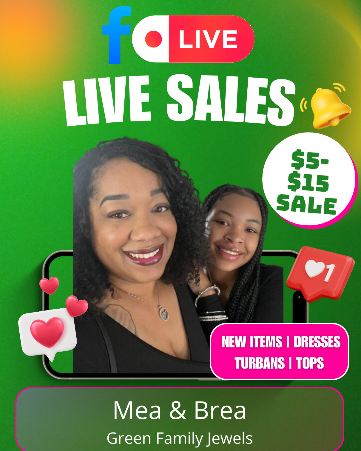 Live Sales Text Reminder Sign Up Link Below