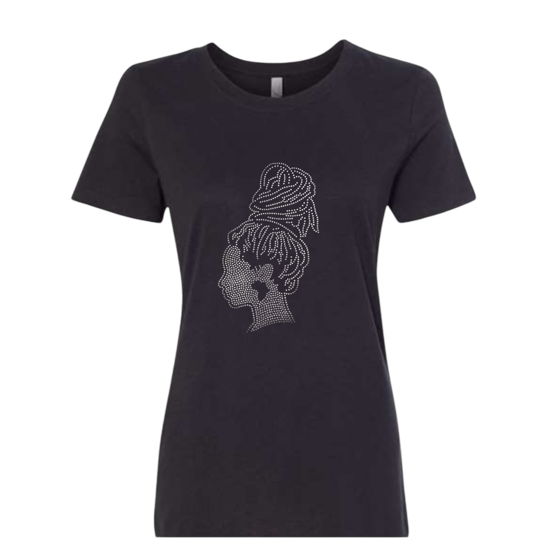 Loc Queen Rhinestone T-Shirt