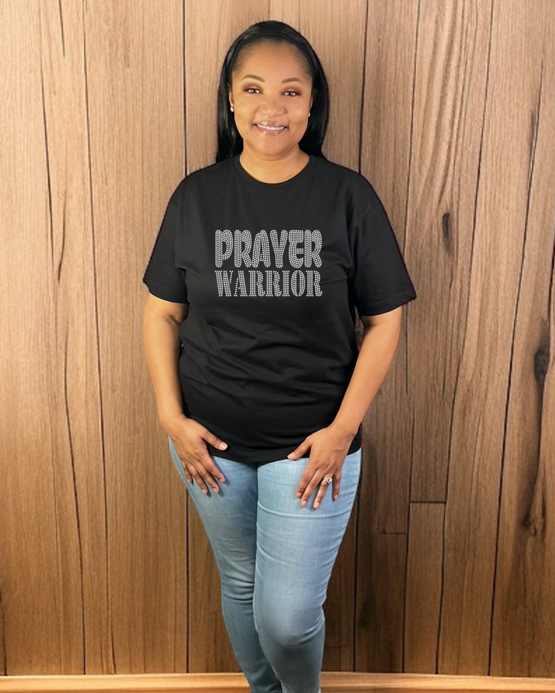 Prayer Warrior Rhinestone T-Shirt