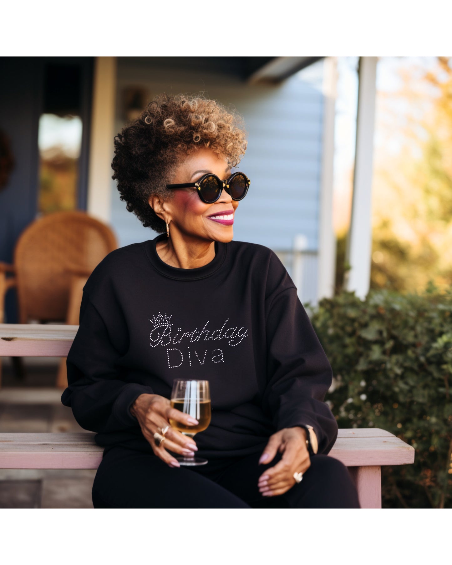 Birthday Rhinestone Unisex Sweatshirt