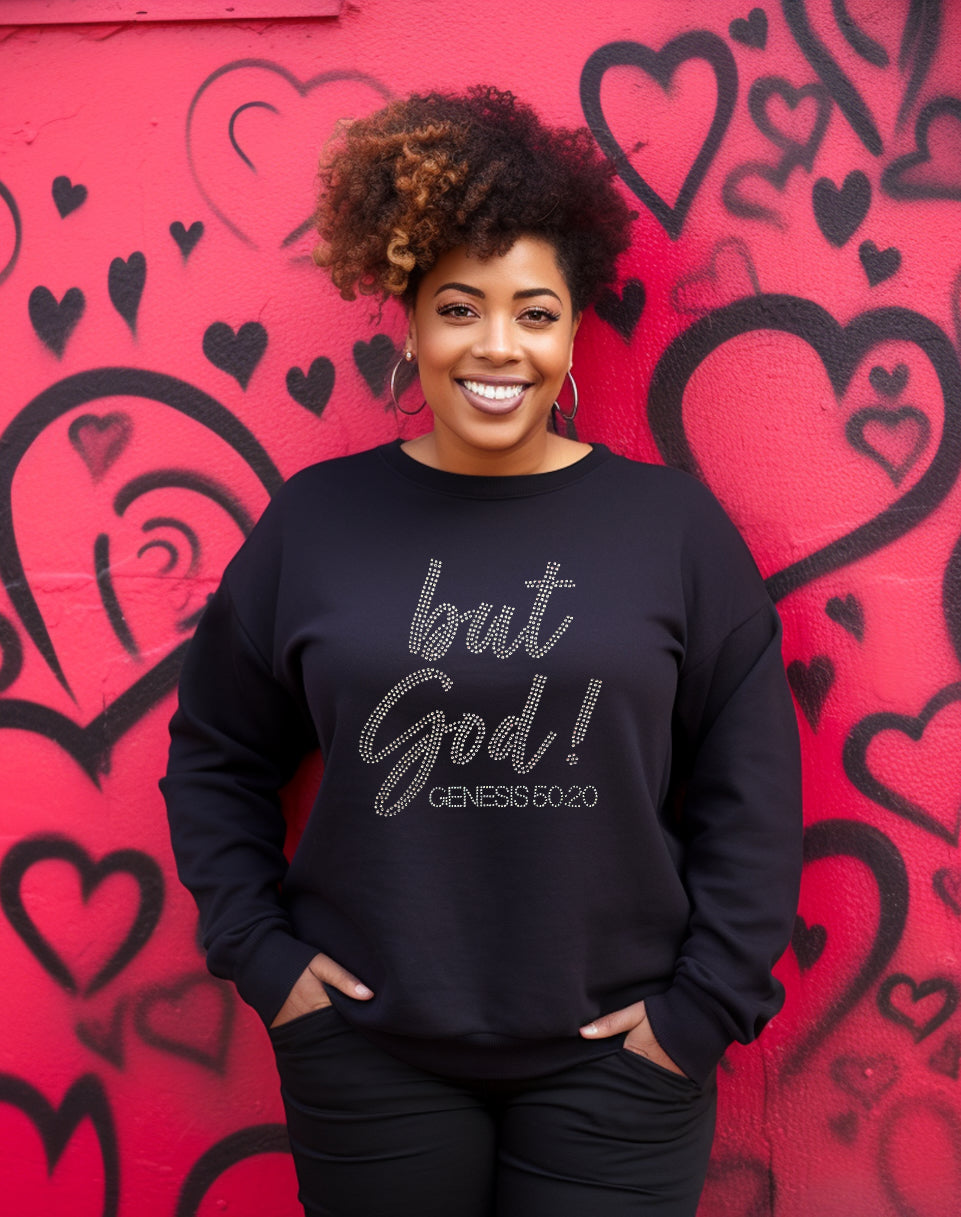 but God Rhinestone Unisex Sweatshirt