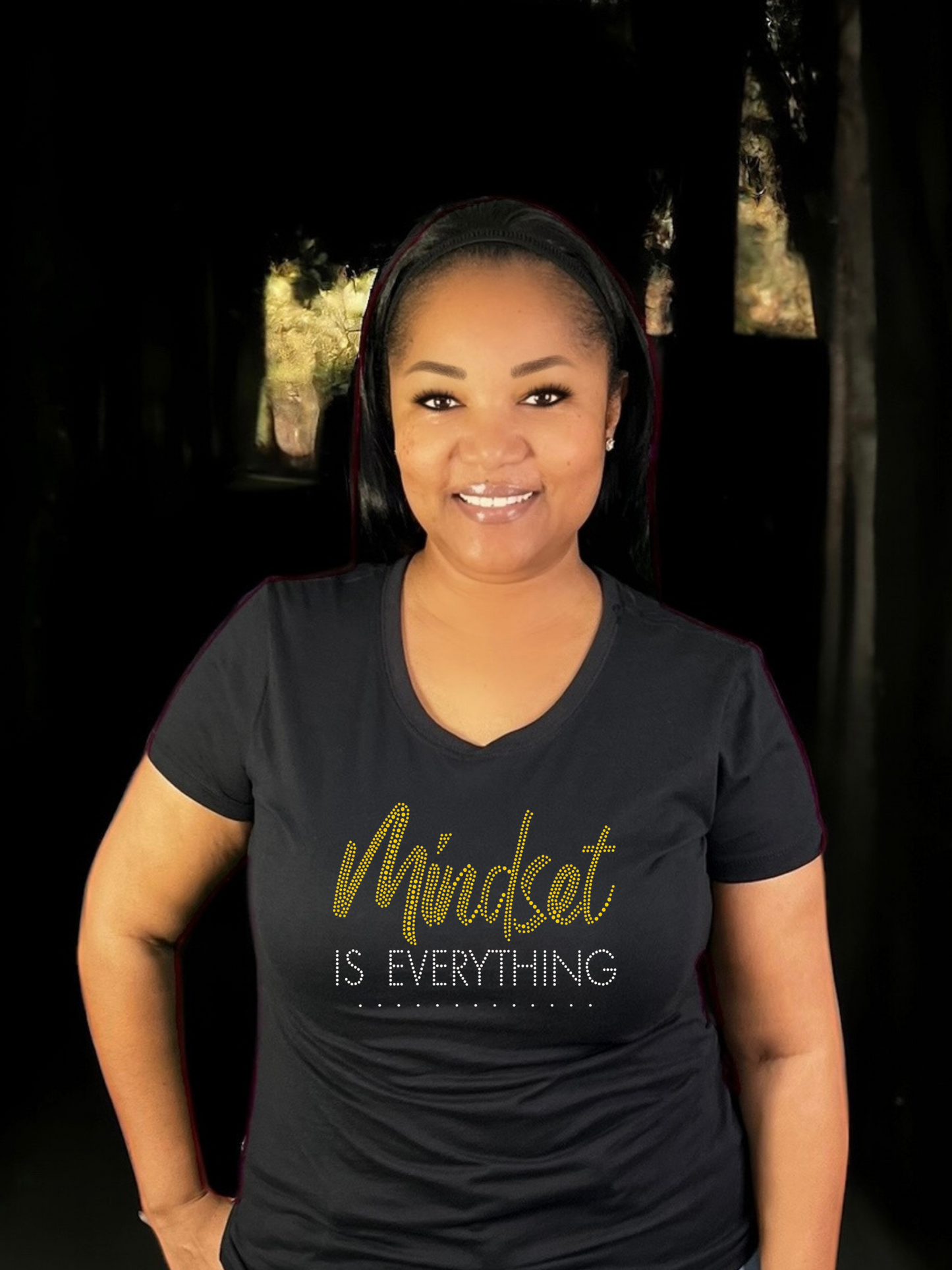 Mindset is Everything Rhinestone T-Shirt