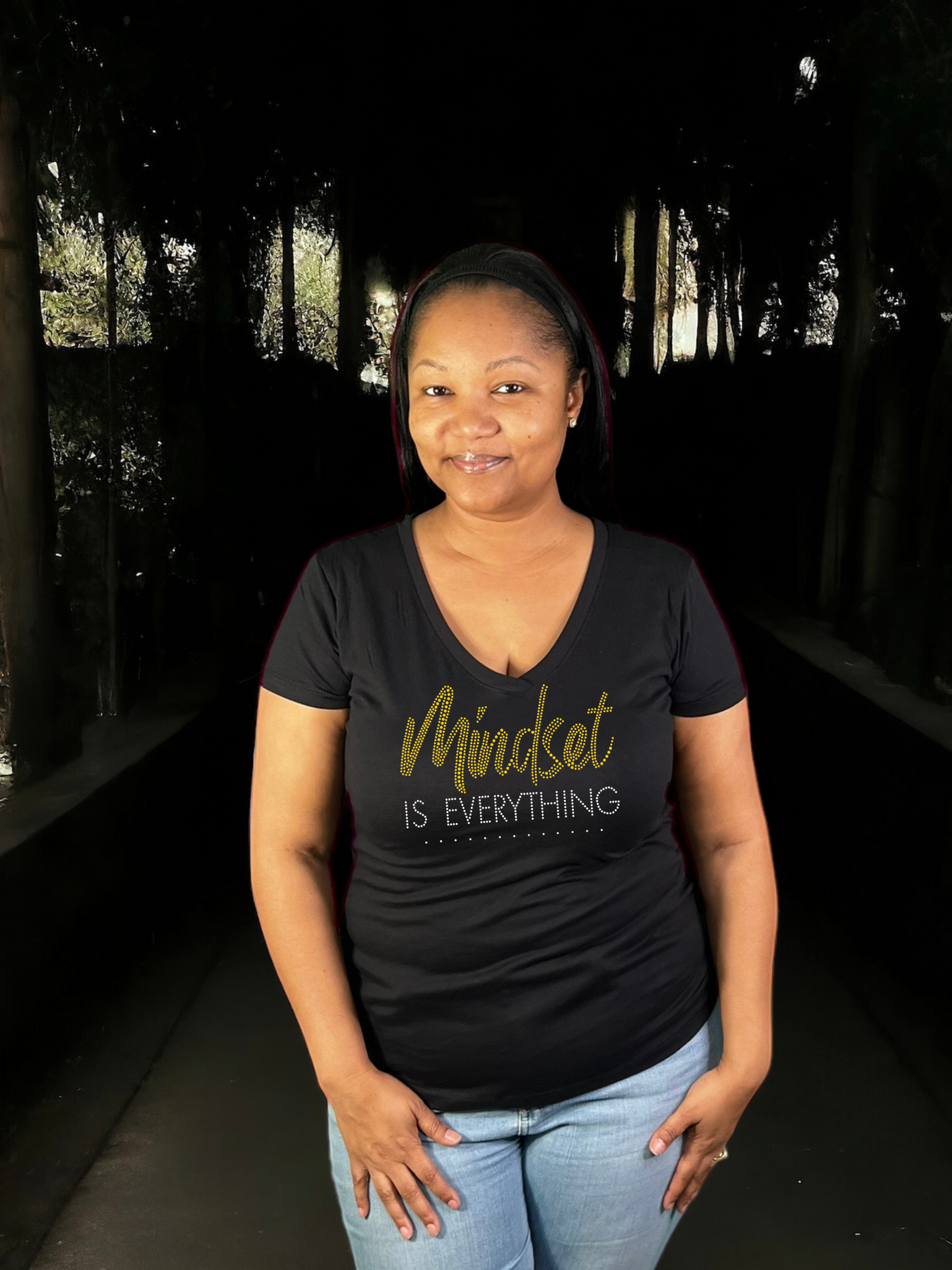 Mindset is Everything Rhinestone T-Shirt