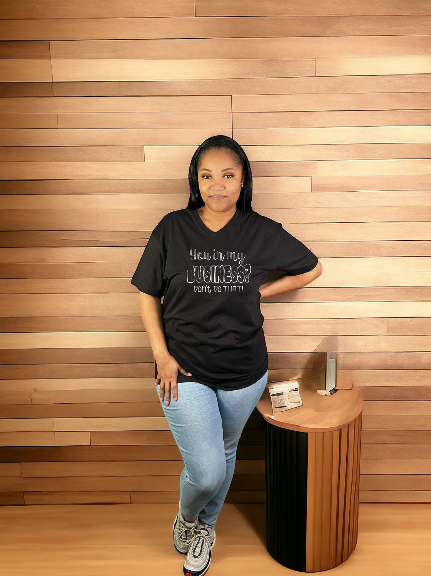 You in My Business Rhinestone T-Shirt