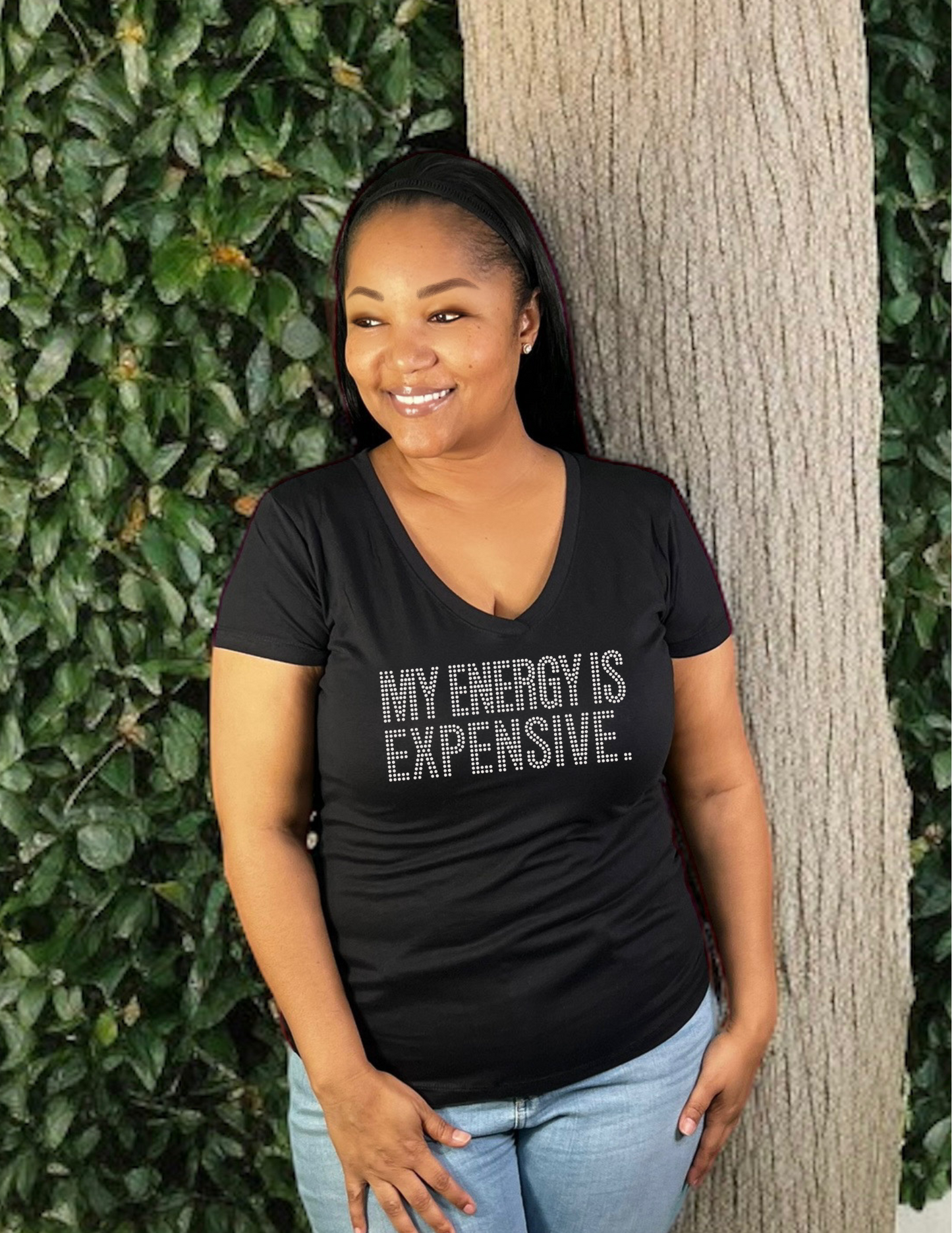 My Energy is Expensive Rhinestone T-Shirt