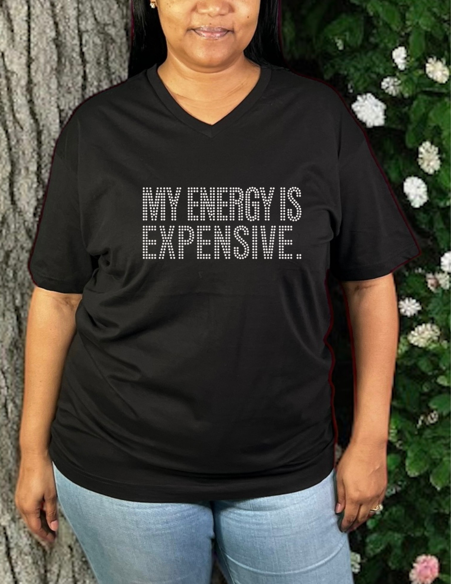 My Energy is Expensive Rhinestone T-Shirt