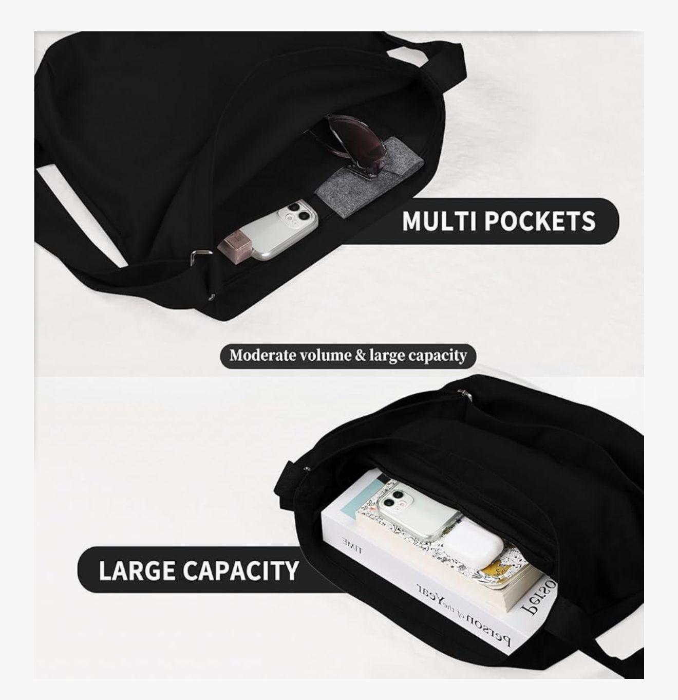 Mindset is Everything Rhinestone Crossbody Tote Bag