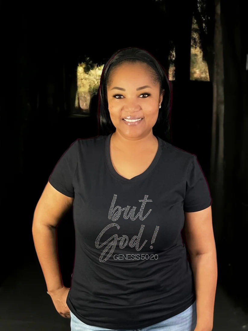 but God Rhinestone T-Shirt
