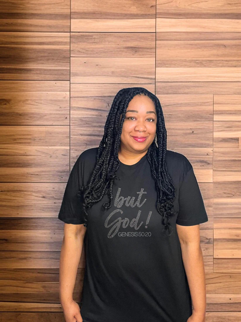 but God Rhinestone T-Shirt