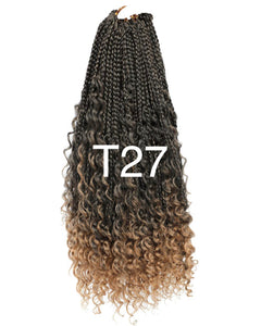 T1B/27 Medium Beige Blonde Goddess Braids Partial Headband Wig