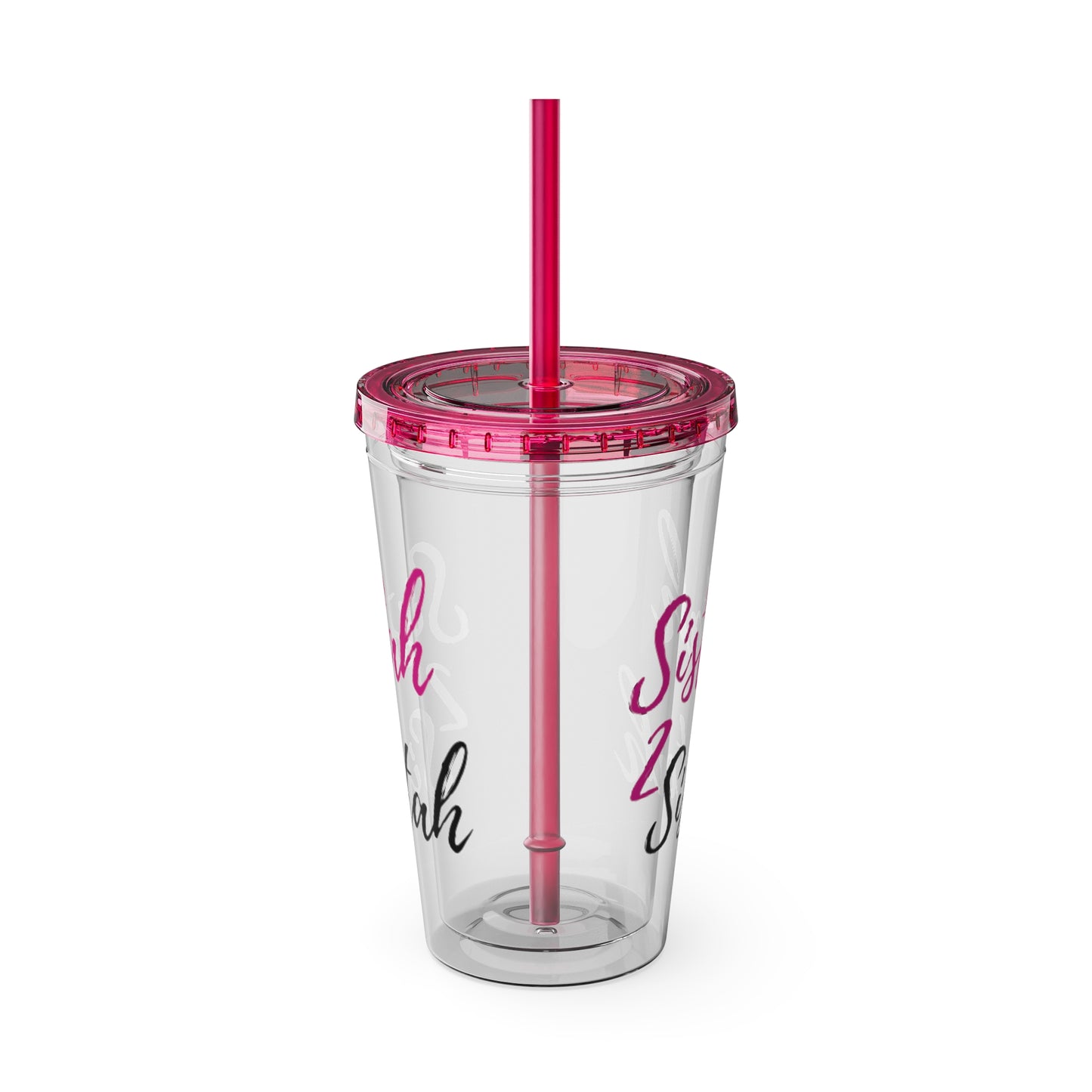 Sistah 2 Sistah Tumbler with Straw, 16oz