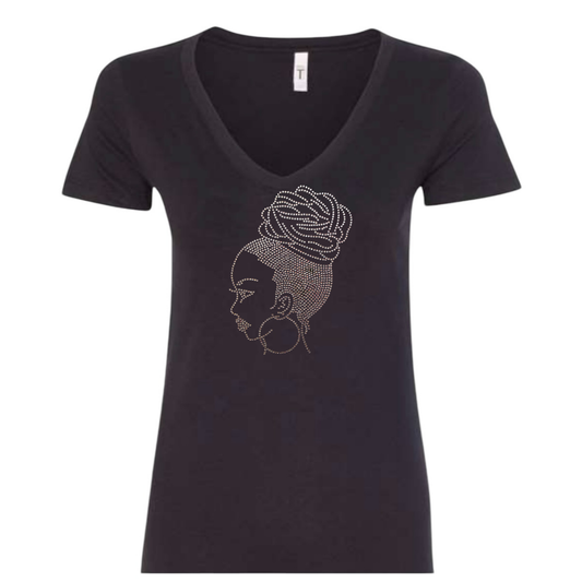Sista Bun Rhinestone T-Shirt