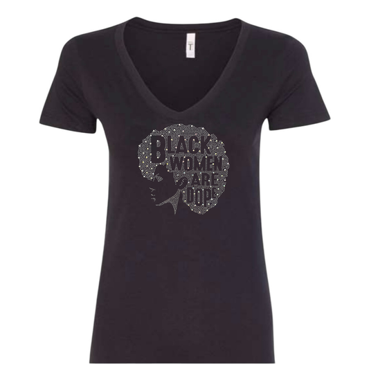 Black Women Are Dope Rhinestone T-Shirt