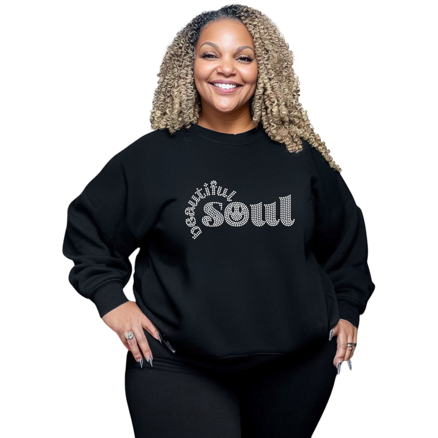 Beautiful Soul Rhinestone Unisex Sweatshirt