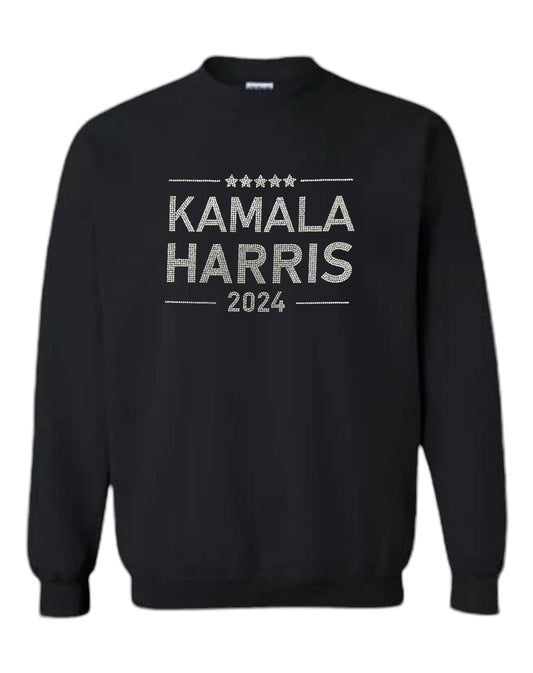 Kamala Harris Rhinestone Unisex Sweatshirt