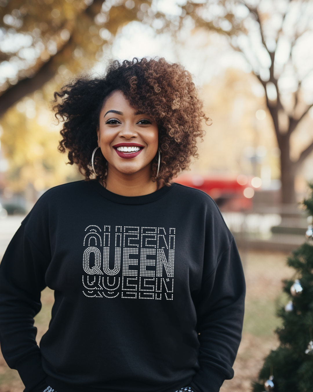 Queen Rhinestone Sweatshirt