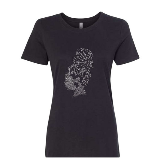 Loc Queen Rhinestone T-Shirt
