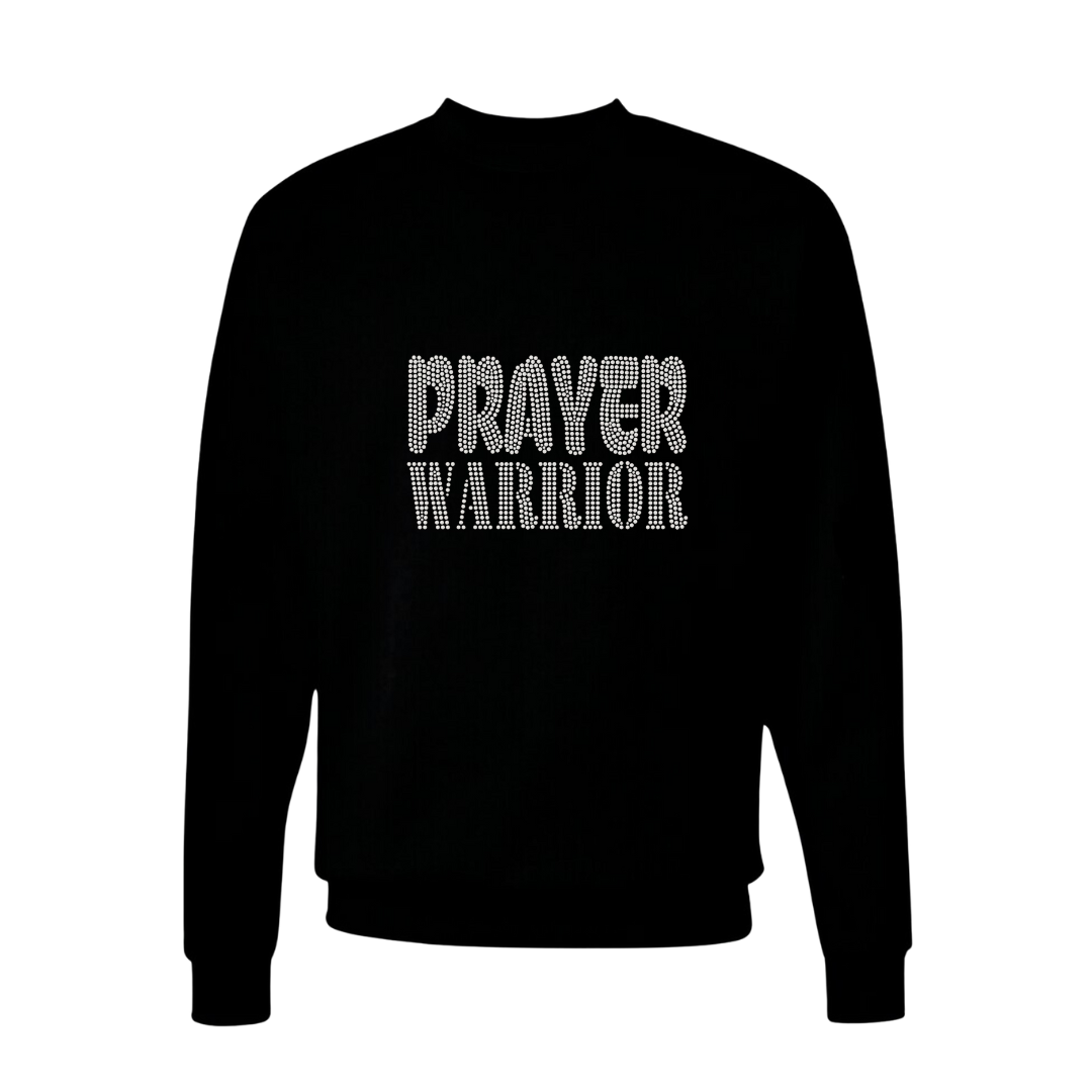 Prayer Warrior Rhinestone Unisex Sweatshirt