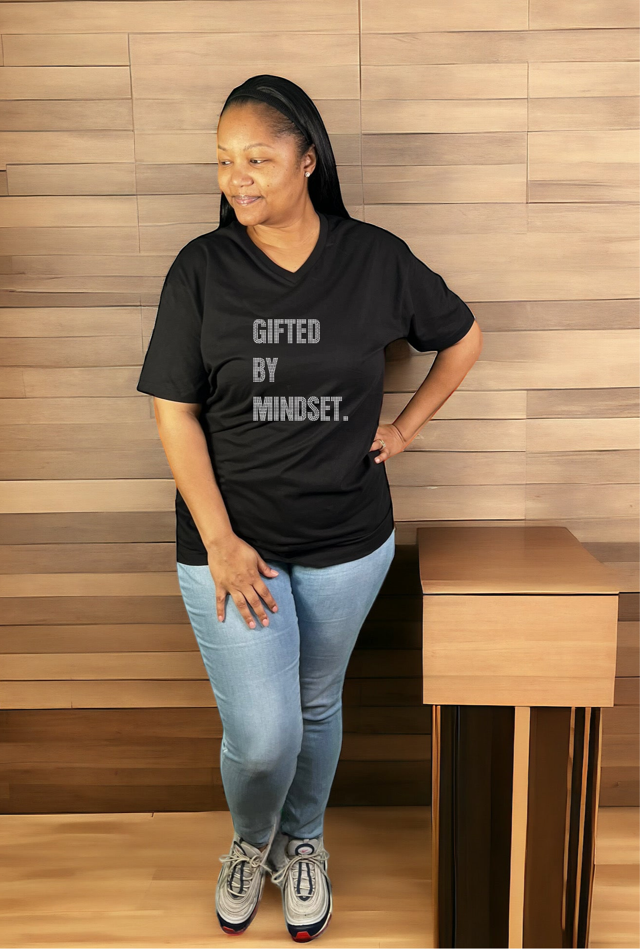 Gifted by Mindset Rhinestone T-Shirt