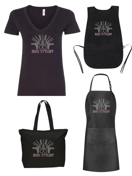 Hair Stylist Rhinestone Design