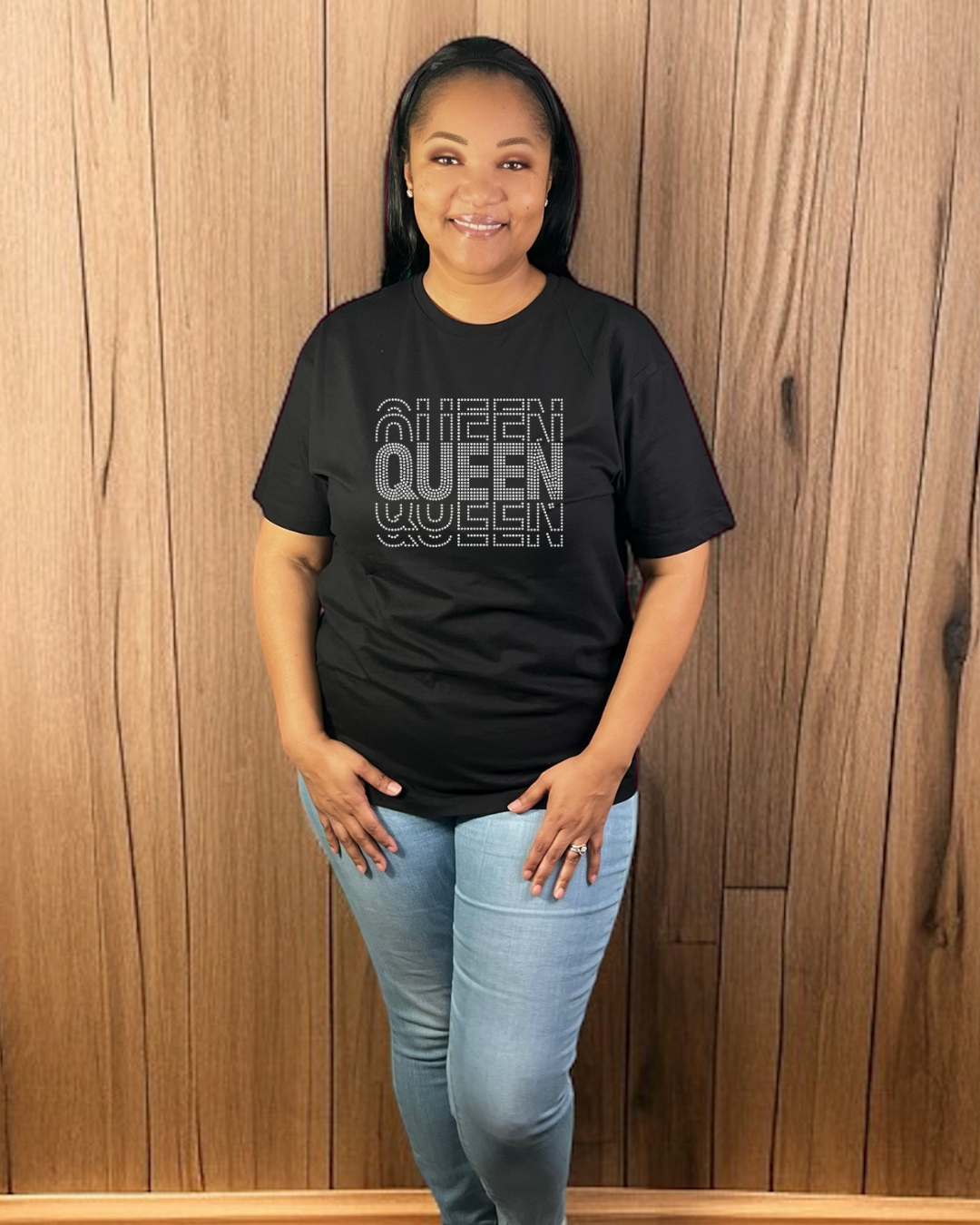Queen Rhinestone T-Shirt and Sweatshirt