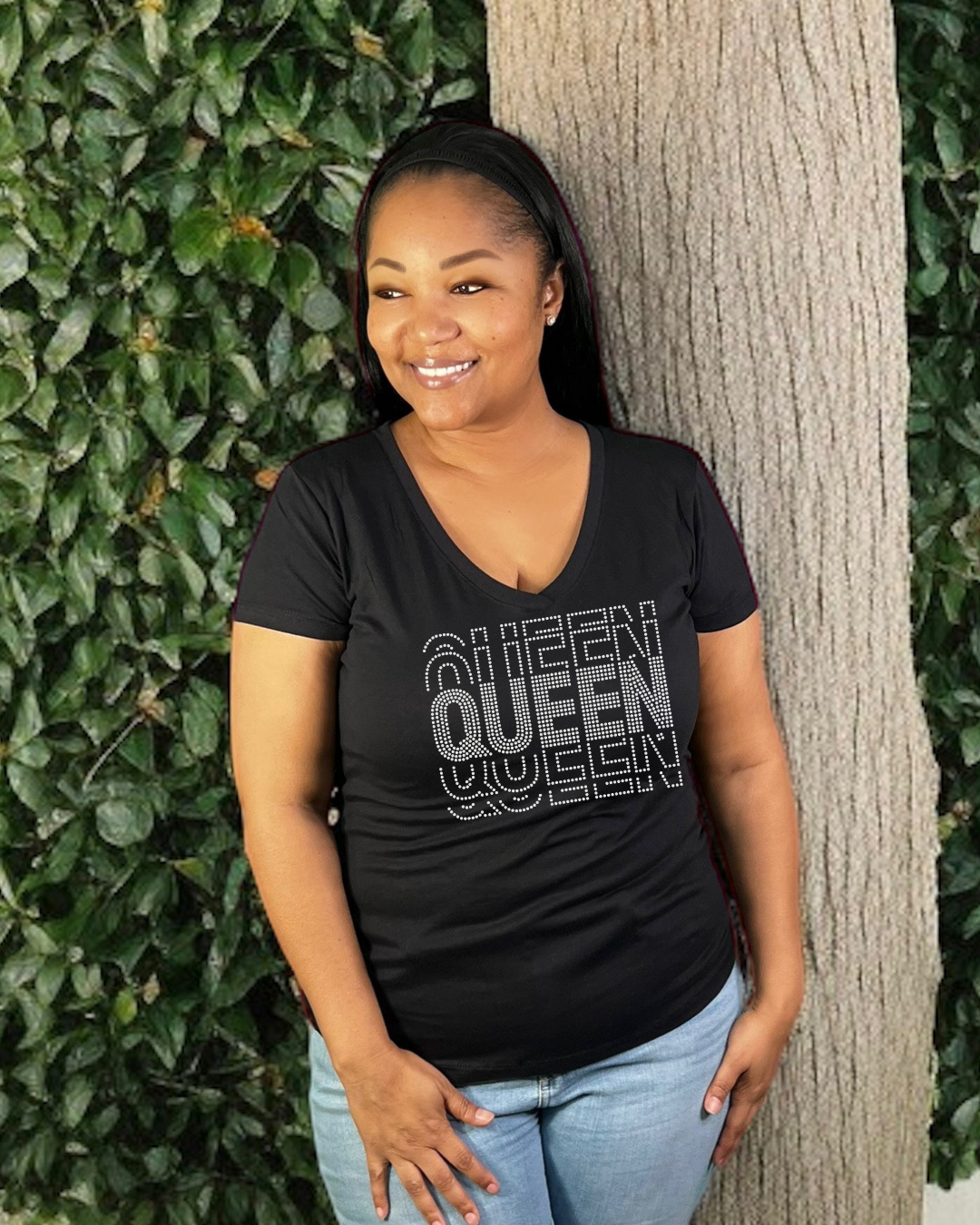 Queen Rhinestone T-Shirt and Sweatshirt