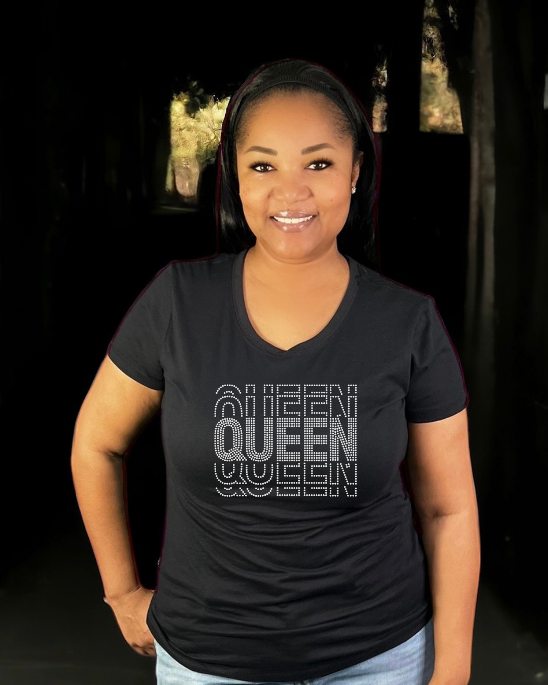 Queen Rhinestone T-Shirt and Sweatshirt