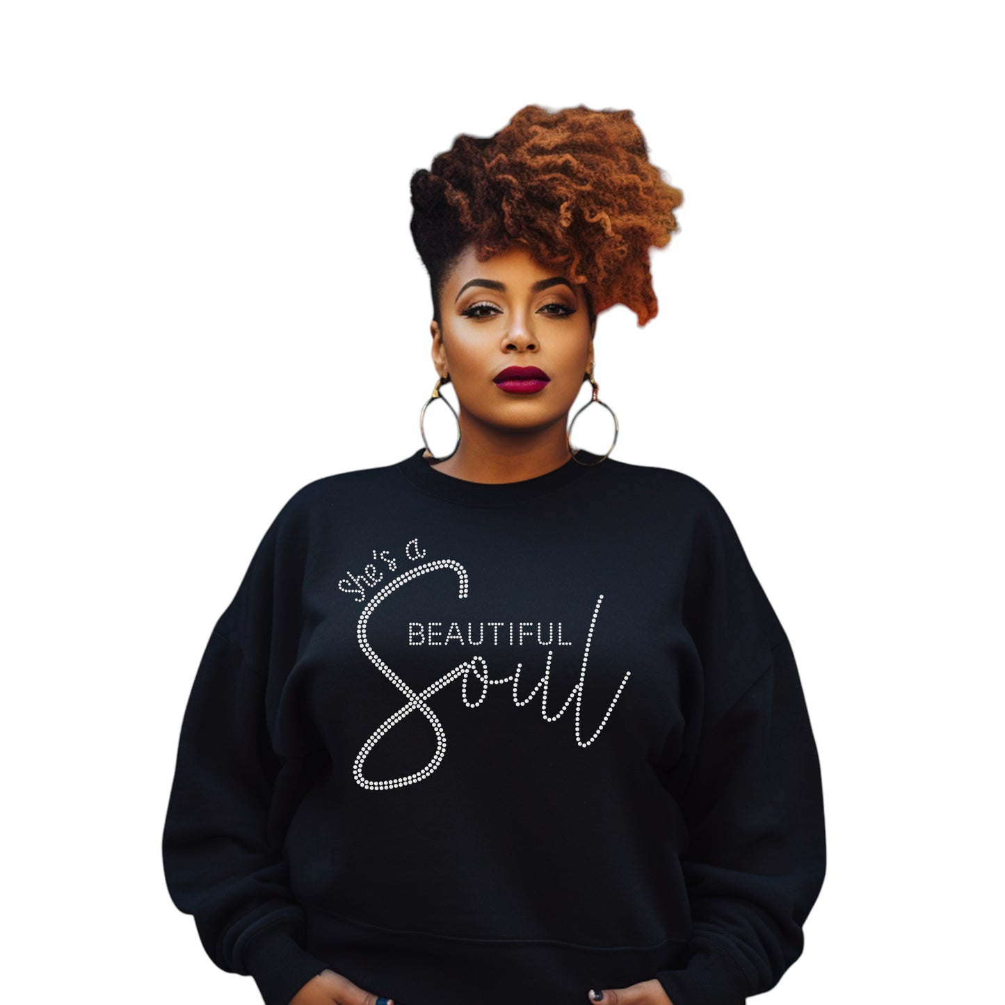 She’s A Beautiful Soul Rhinestone Unisex Sweatshirt