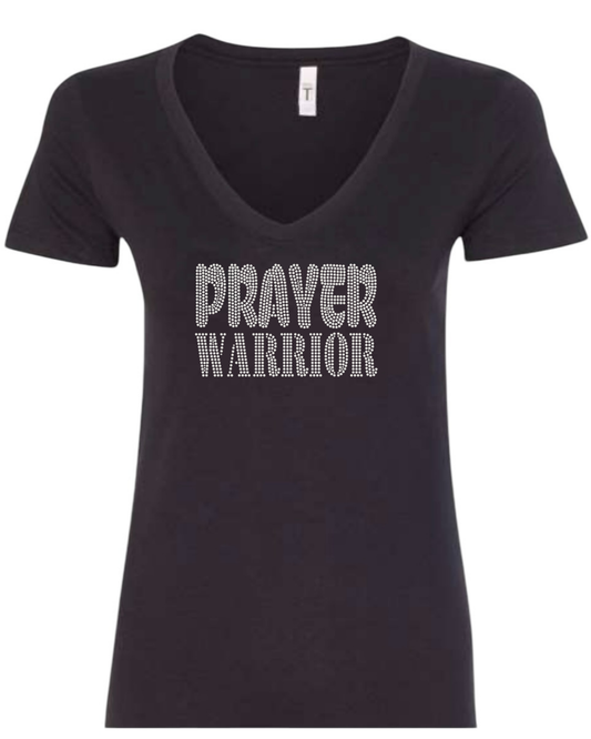 Prayer Warrior Rhinestone T-Shirt
