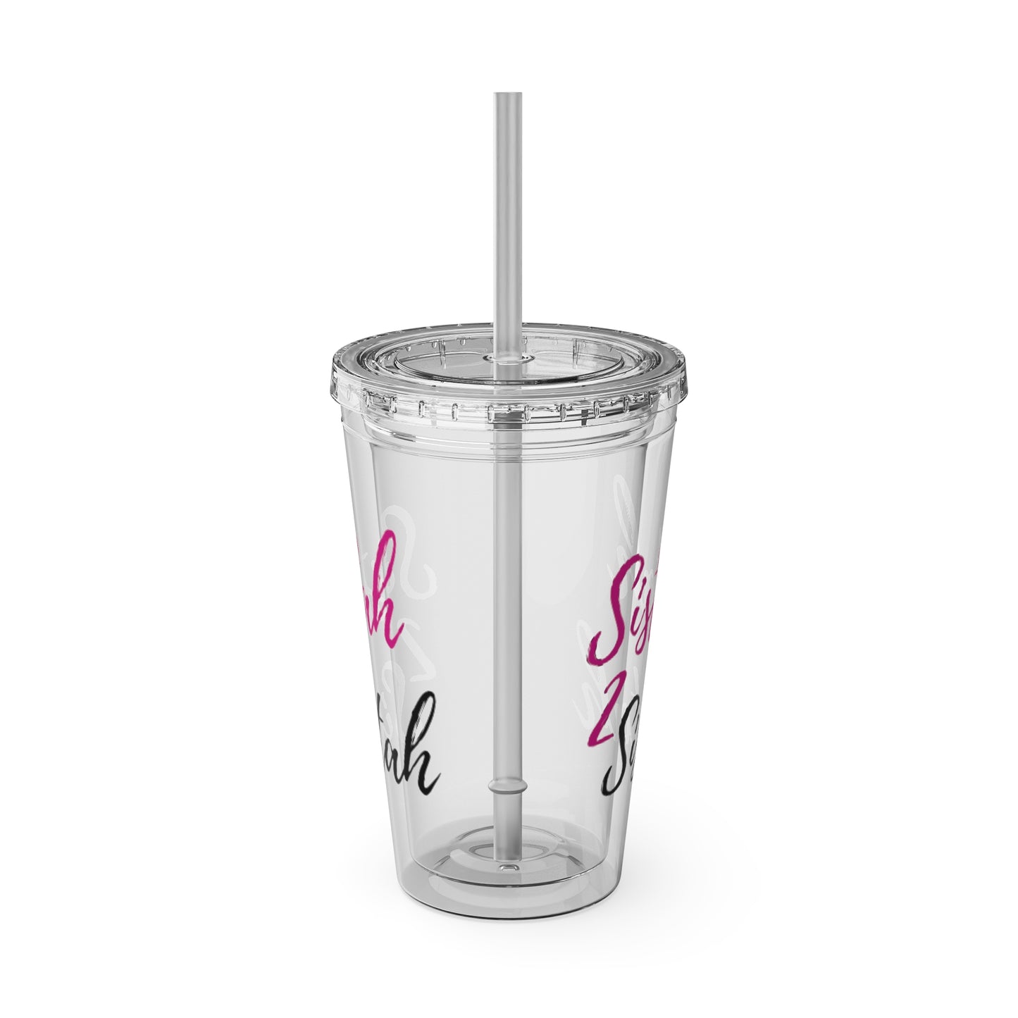 Sistah 2 Sistah Tumbler with Straw, 16oz