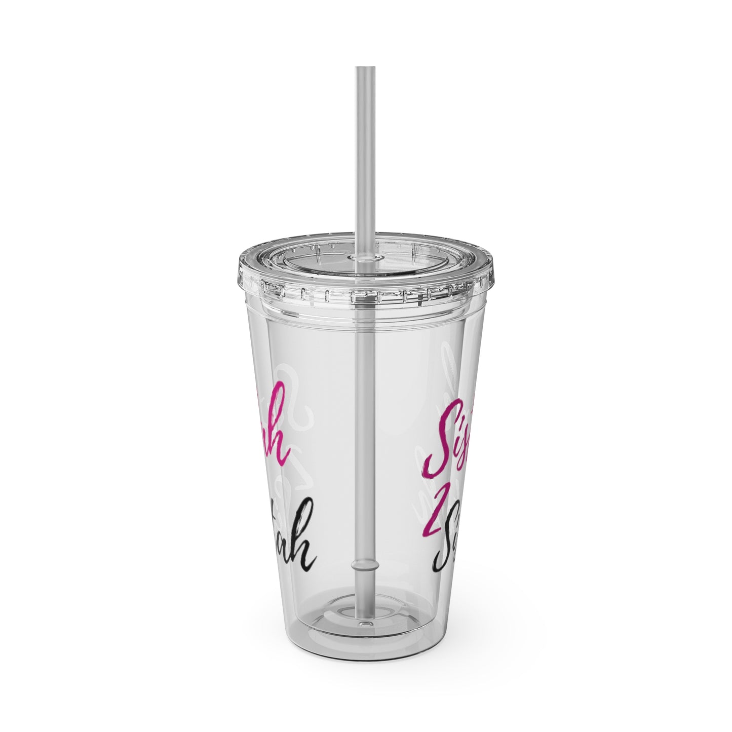 Sistah 2 Sistah Tumbler with Straw, 16oz