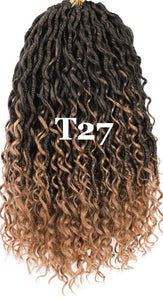 T1B/27 Medium Beige Blonde Goddess Loc Partial Headband Wig