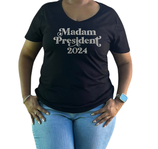 Madam President Rhinestone Shirt