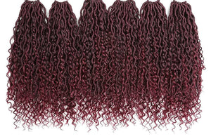 T1B/Bug Burgundy Goddess Loc Partial Headband Wig