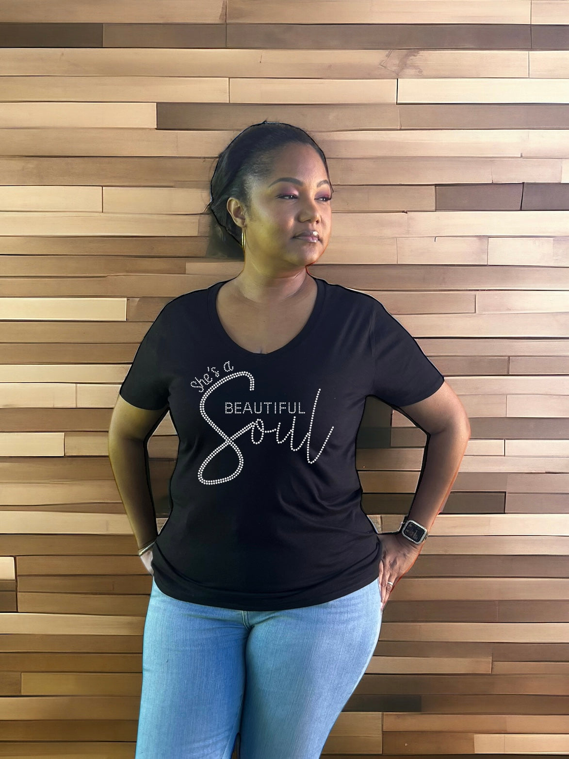 She’s A Beautiful Soul Rhinestone Shirt