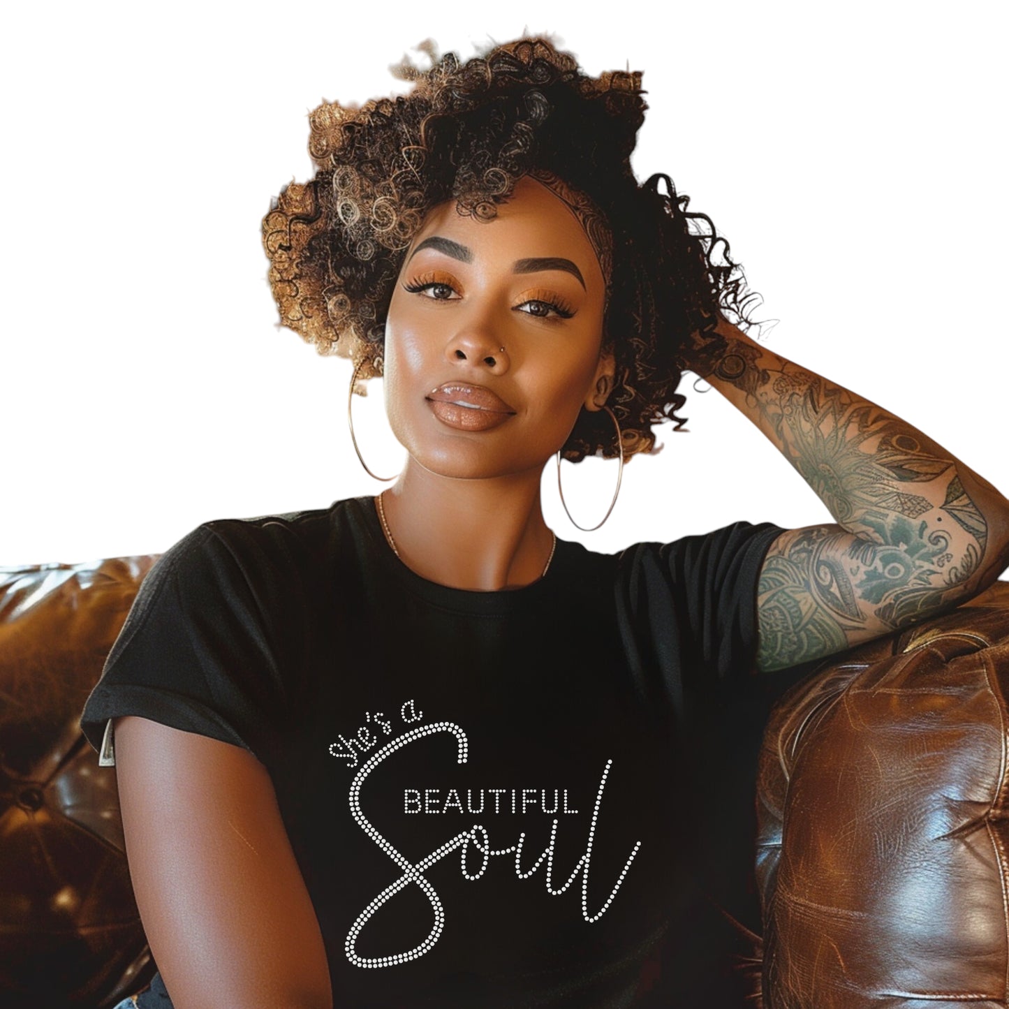 She’s A Beautiful Soul Rhinestone Shirt