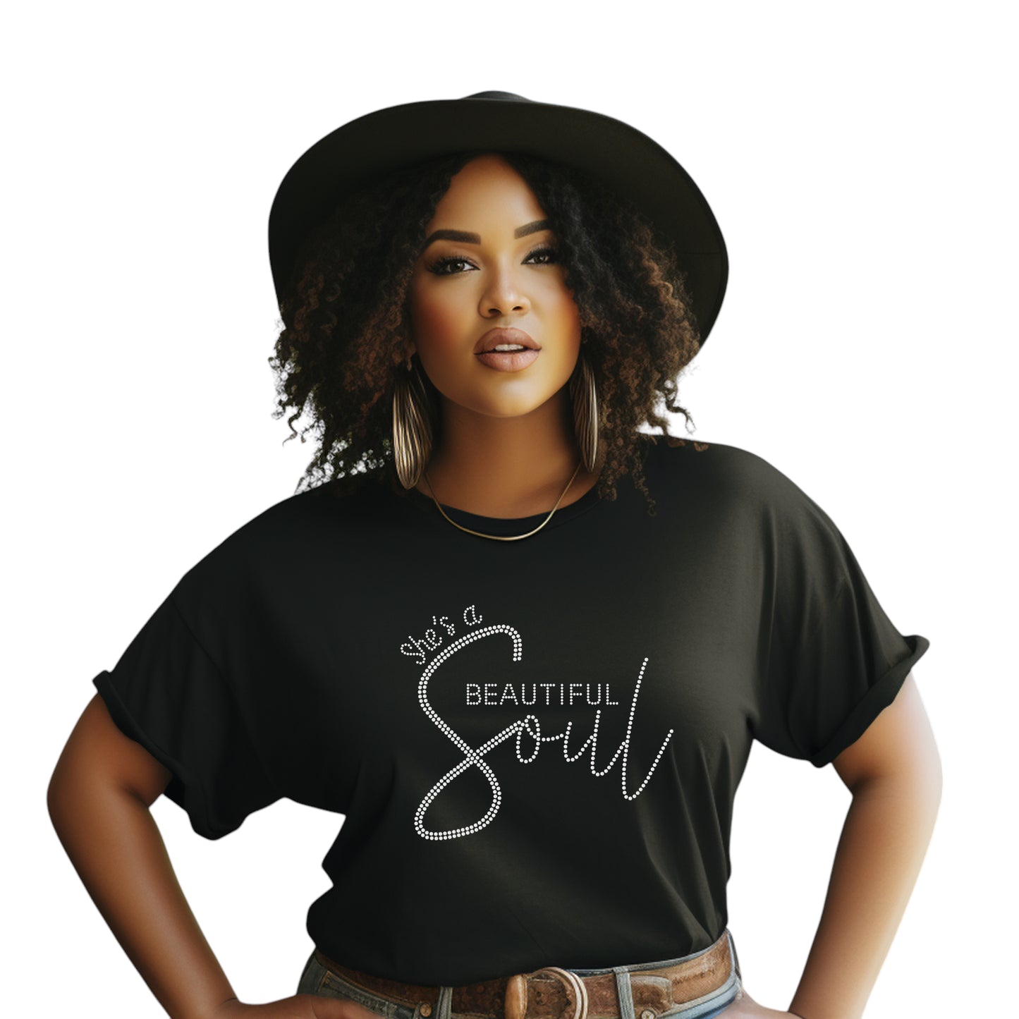 She’s A Beautiful Soul Rhinestone Shirt