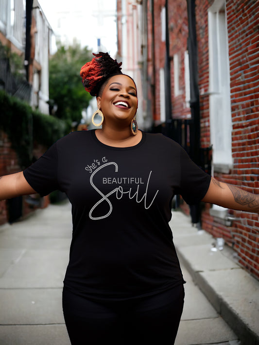 She’s A Beautiful Soul Rhinestone Shirt