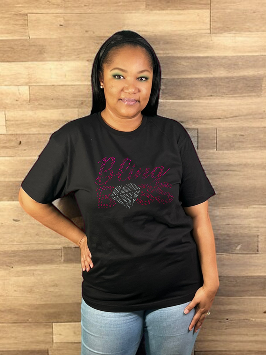 Bling Boss Rhinestone T-Shirt