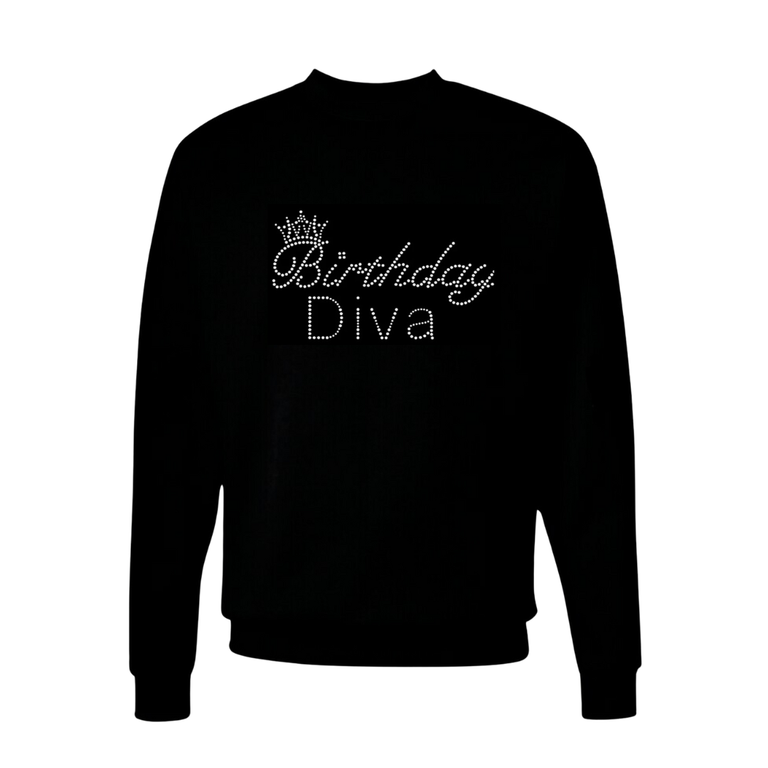 Birthday Rhinestone Unisex Sweatshirt