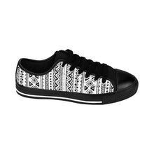 Black & White Tribal Low Top Sneakers