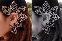 Silver Leaf Ear Cuffs