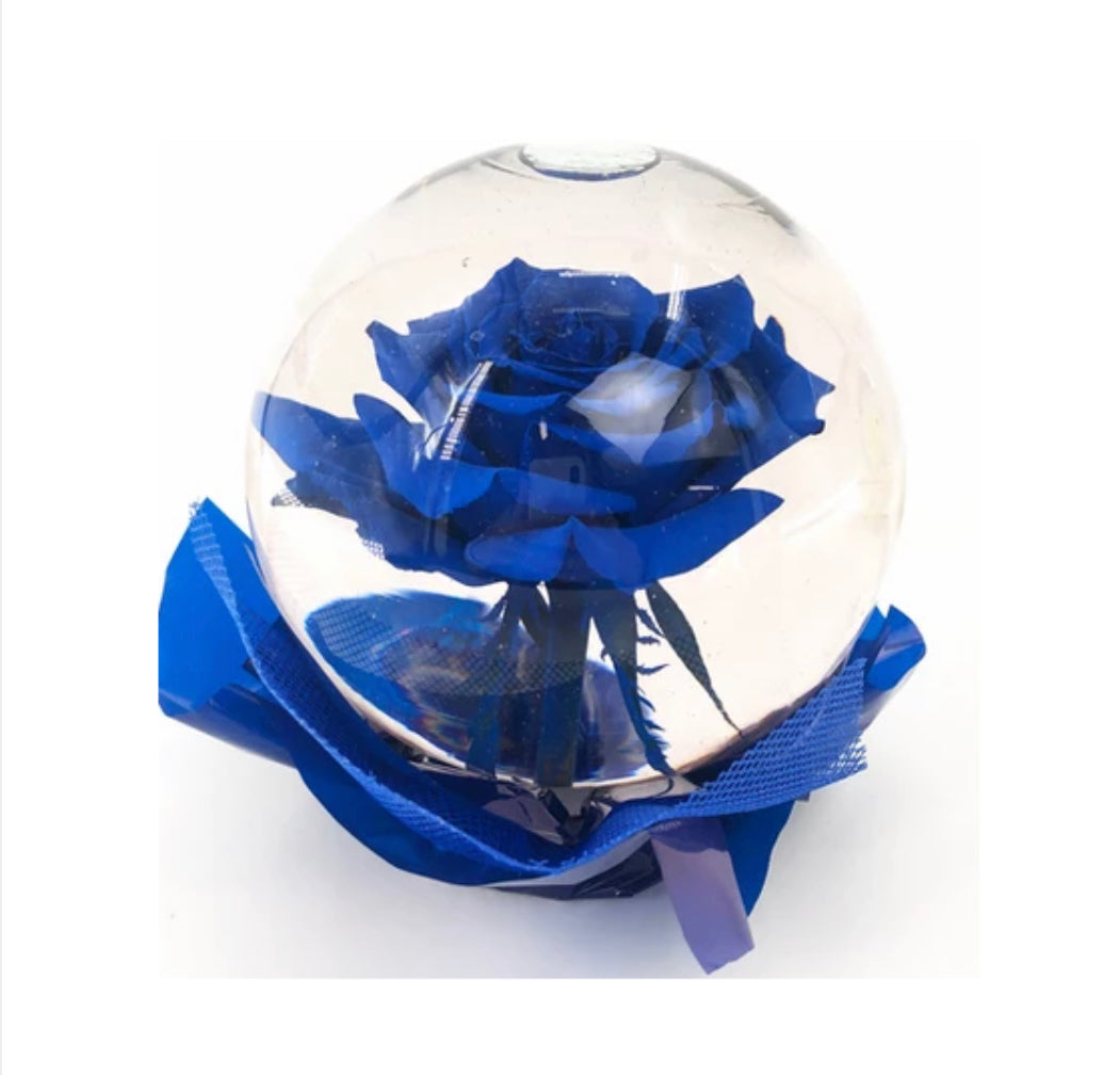 Zeta Real Blue Rose Water Globe