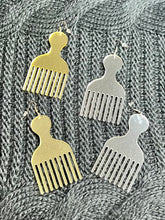 Dangle Mirror Comb Earrings